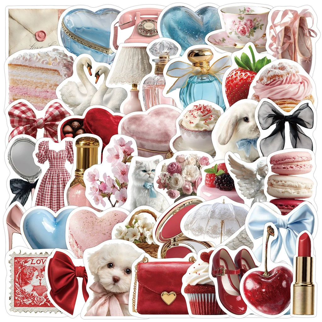 50/100PCS Creative Aesthetics Graffiti Sticker Water Cup Trunk Waterproof Creative DIY Stationery Decoration Sticker