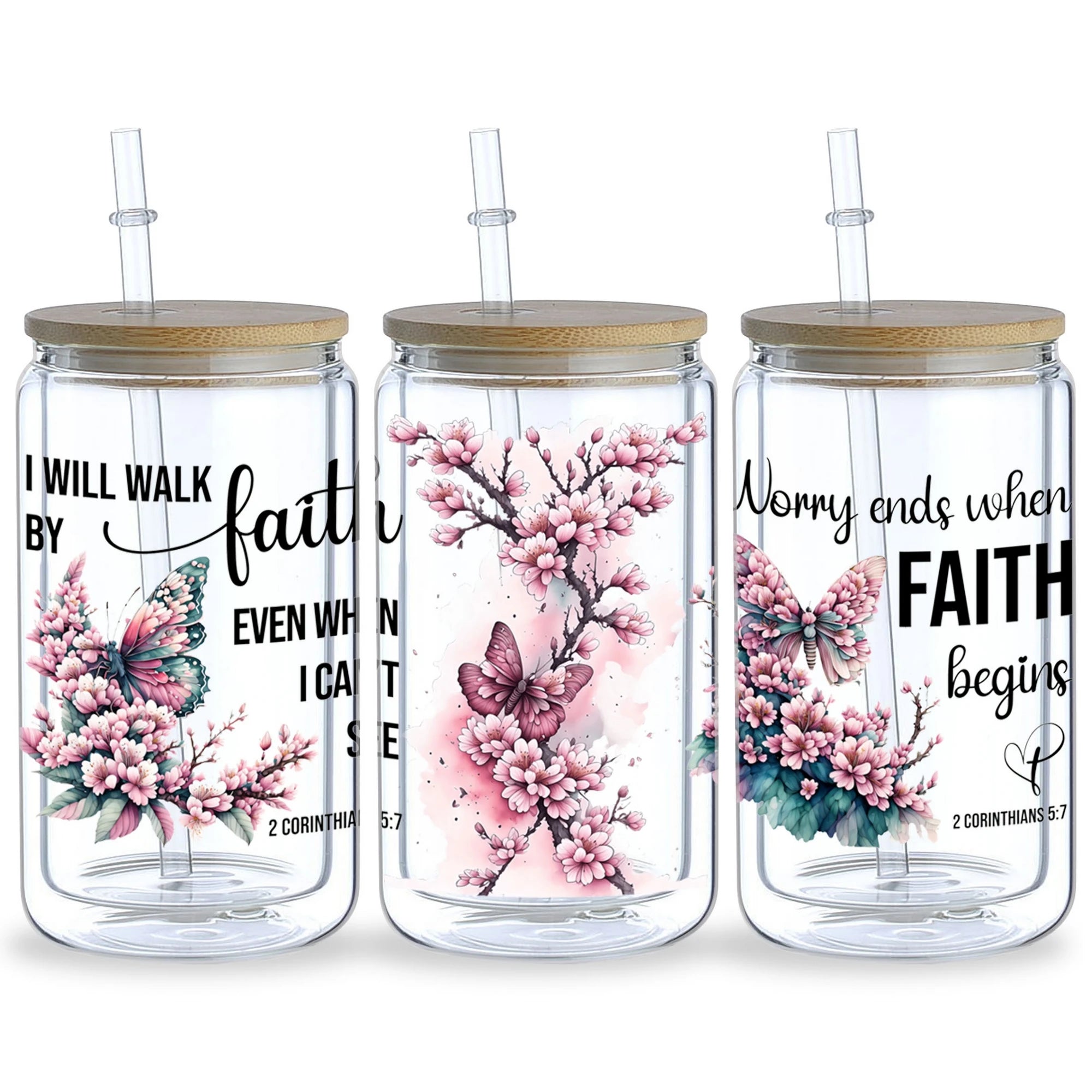 5 sheets Butterfly UV DTF Cup Stickers, DTF Transfer Stickers, Waterproof Wipe-Off Transfer Paper for 16oz Glass, Mug, Crafts