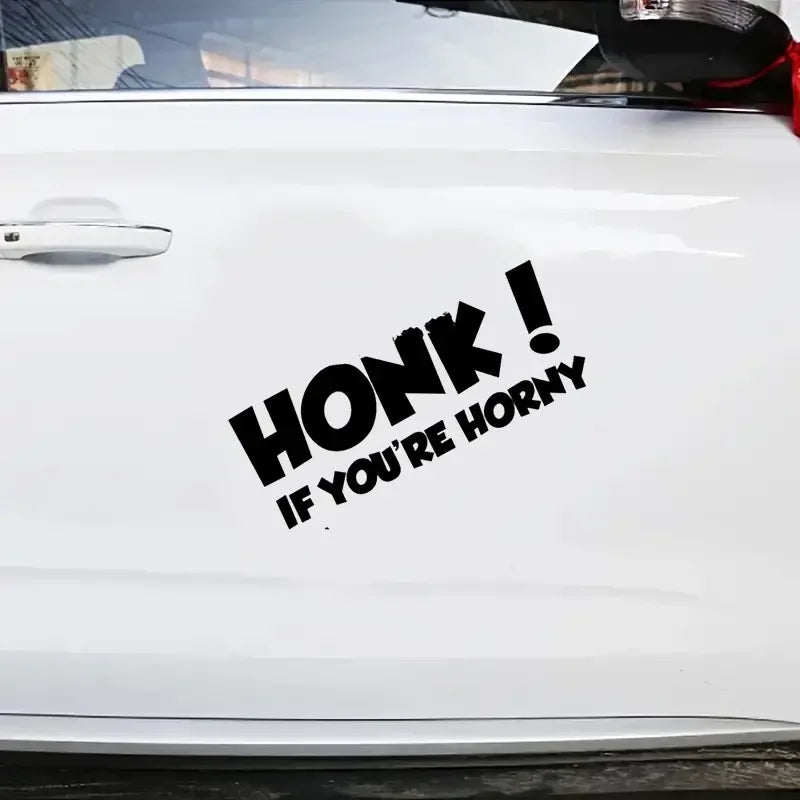 Honk If You're Horny Jdm 4x4 Funny Drift Car Stickers For Laptop Water Bottle Motorcycle Vehicle Paint Window Wall Cup Toolbox G