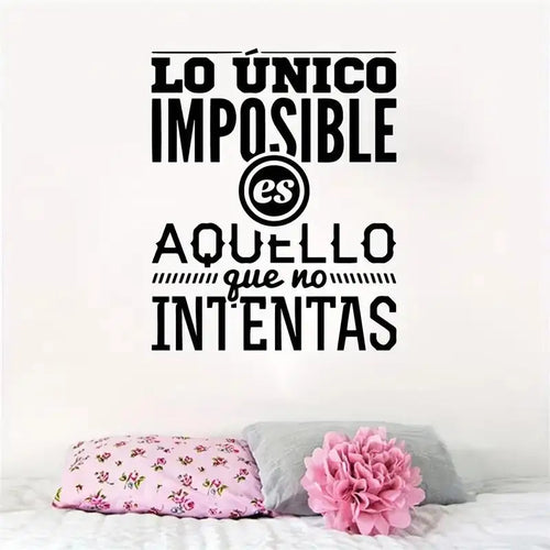1 Set Spanish Sentences Wall Stickers Vinyl Decal For Room Decoration Wall Decals Sticker Phrase Wallpaper Poster Mural Home