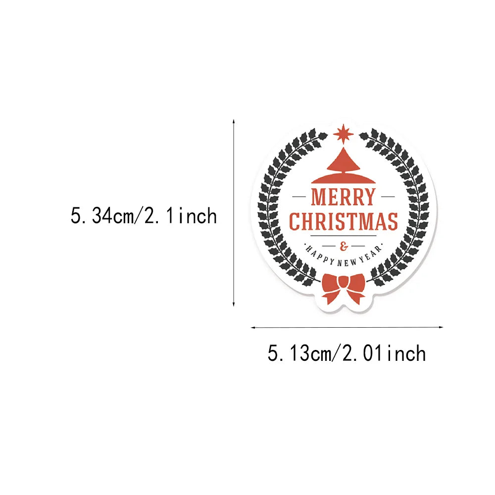 45PCS Christmas Window Flower Series Stickers Cartoon Creative Decorative Stickers Toy DIY Computer Guitar Waterproof Stickers