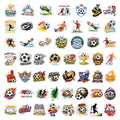50PCS World Football Stickers, Student Notebook Suitcase Car PVC Waterproof Decorative Art Stickers