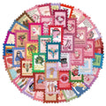 50PCS Feminist Stamp Stickers DIY Scrapbook Phone Case Laptop Tablet Decorative Toy Stickers