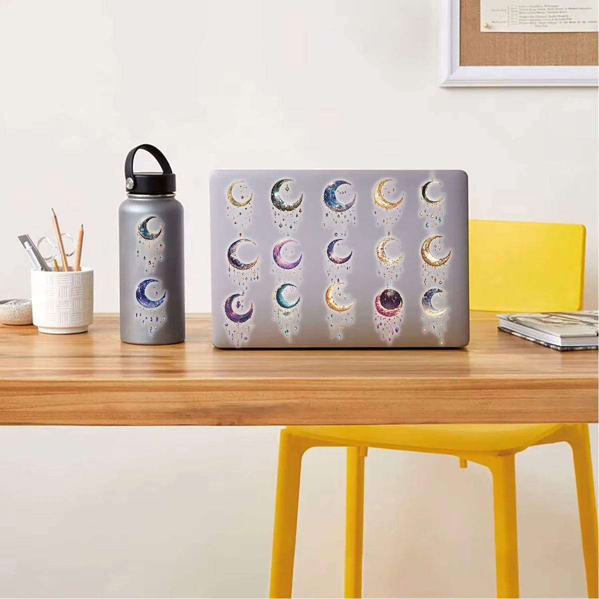 50PCS Dreamy Galaxy Stickers Notebook Aesthetic Waterproof Cafe Laptop Wall Art Laptop Luggage Skateboard Phone Sticker
