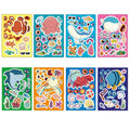 8PCS Cartoon Ocean Fish Animal Face Changing Graffiti Stickers Fun Stickers DIY Phone Case Laptop Water Cup Computer Toy Sticker
