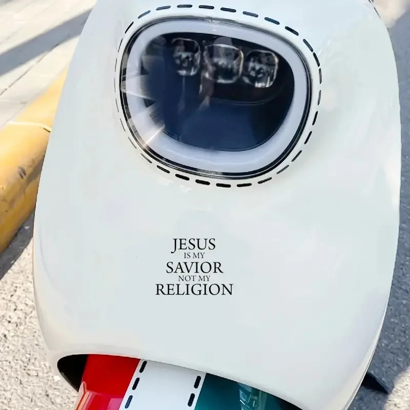 Jesus My Savior Not My Religion Do You Follow Jesus This Close? Vinyl Decal Sticker Window Wall Bumper God/ Vinyl Car Sticker/ M