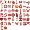 50/100PCS Cartoon Cherry Downtown Stickers Decorative Guitar Notebook Luggage DIY Waterproof
