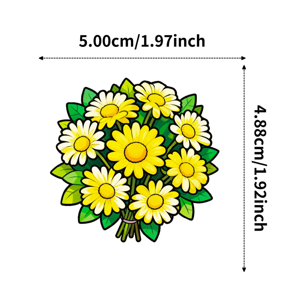 50/100 Pcs Colorful Floral Flower Plant Theme Stickers for Phone Vase Scrapbook Stationery Box Printer Cup Removable Decals