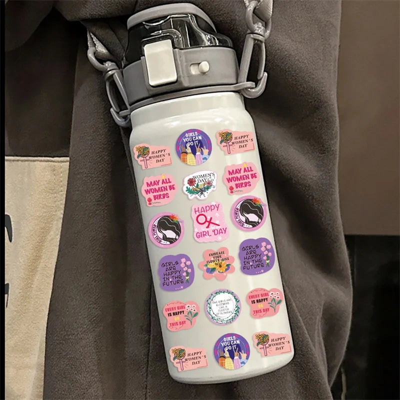 500PCS Kawaii Girl's Day Sticky Paper Sticker Labels Thank You Sticker Sealing DIY Decoration Scrapbooking Stationery Supplies