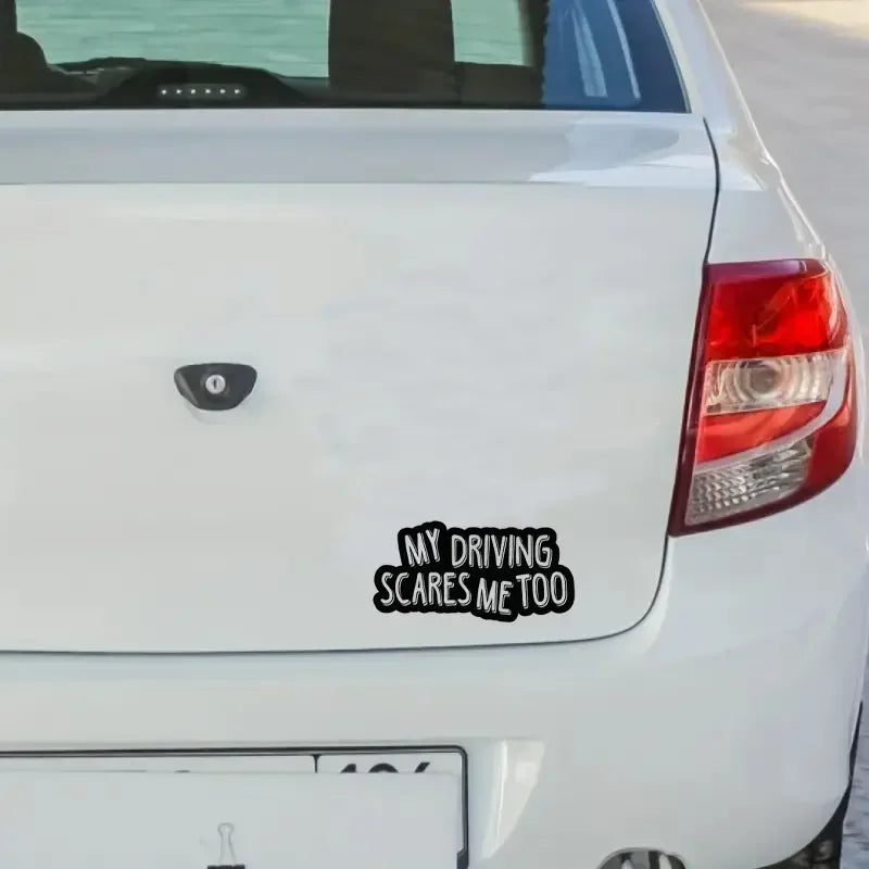 Scare Off Bad Drivers with this Talk My Driving Car Sticker - Perfect for Any Vehicle!