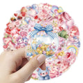 50/100PCS PET Transparent Valentine's Day Stickers S Watercolor LOVE Love Creative Notebook Booklet Stationery Decor Stickers