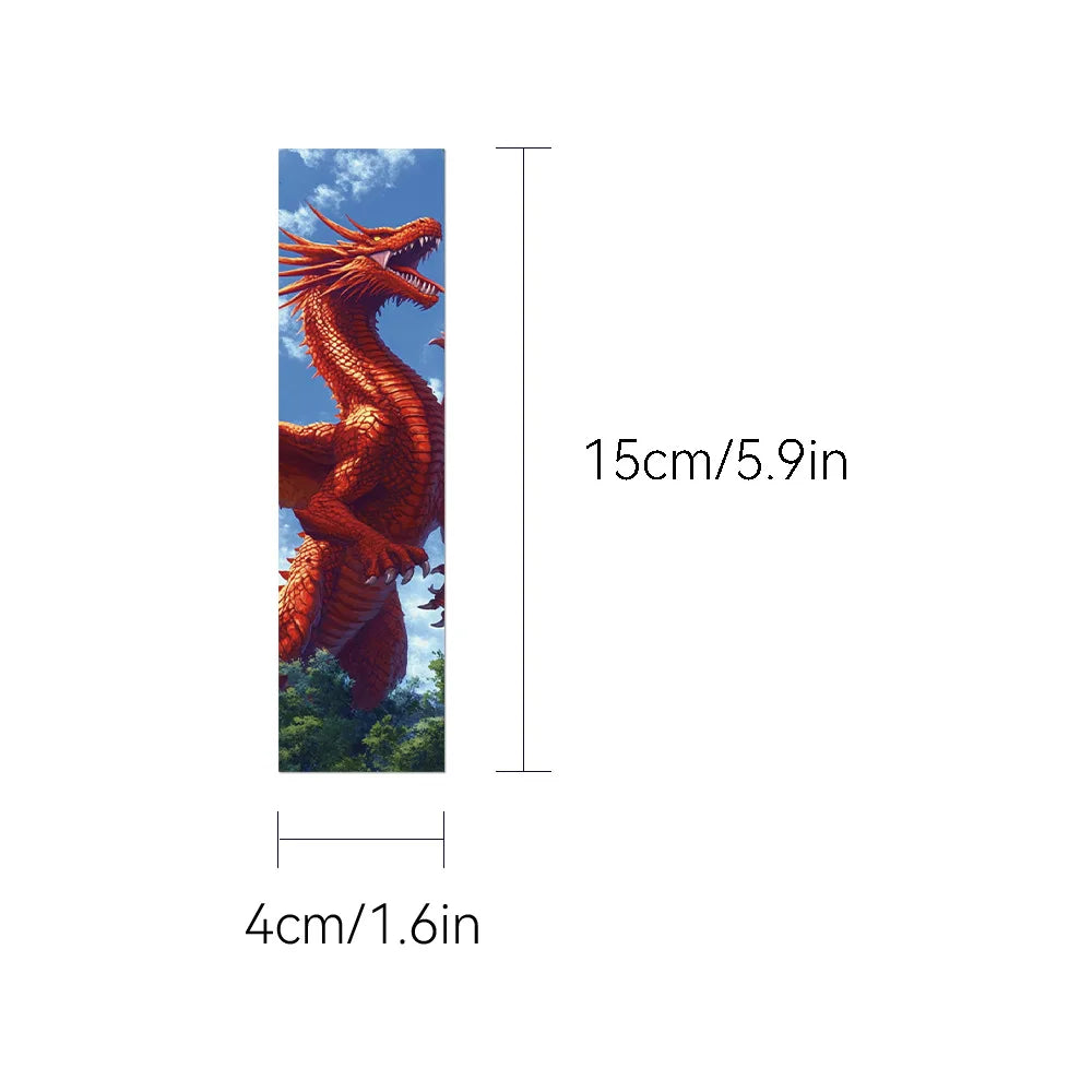 30PCS Cartoon Retro Dragon Wing Bookmarks