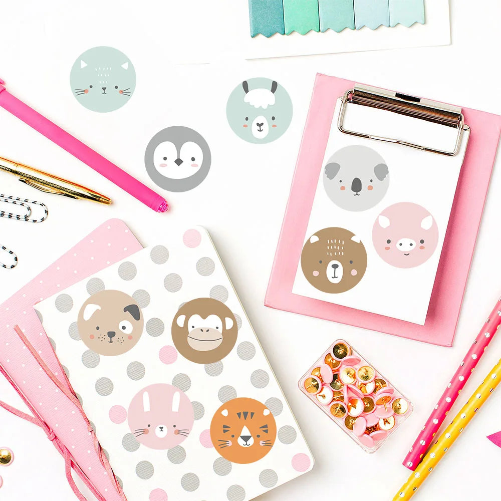 500PCS Animal Rall Stickers Game Personalize Phone Casual Phone Laptop Luggage School Gift Sealing Label Decoration Rall Sticker