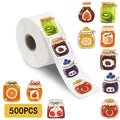 500PCS Jam jar Roll Adhesive Sticker Motorcycle Skateboard Art Coffee Living Luggage Phone Cool Waterproof Phone Laptop Decals