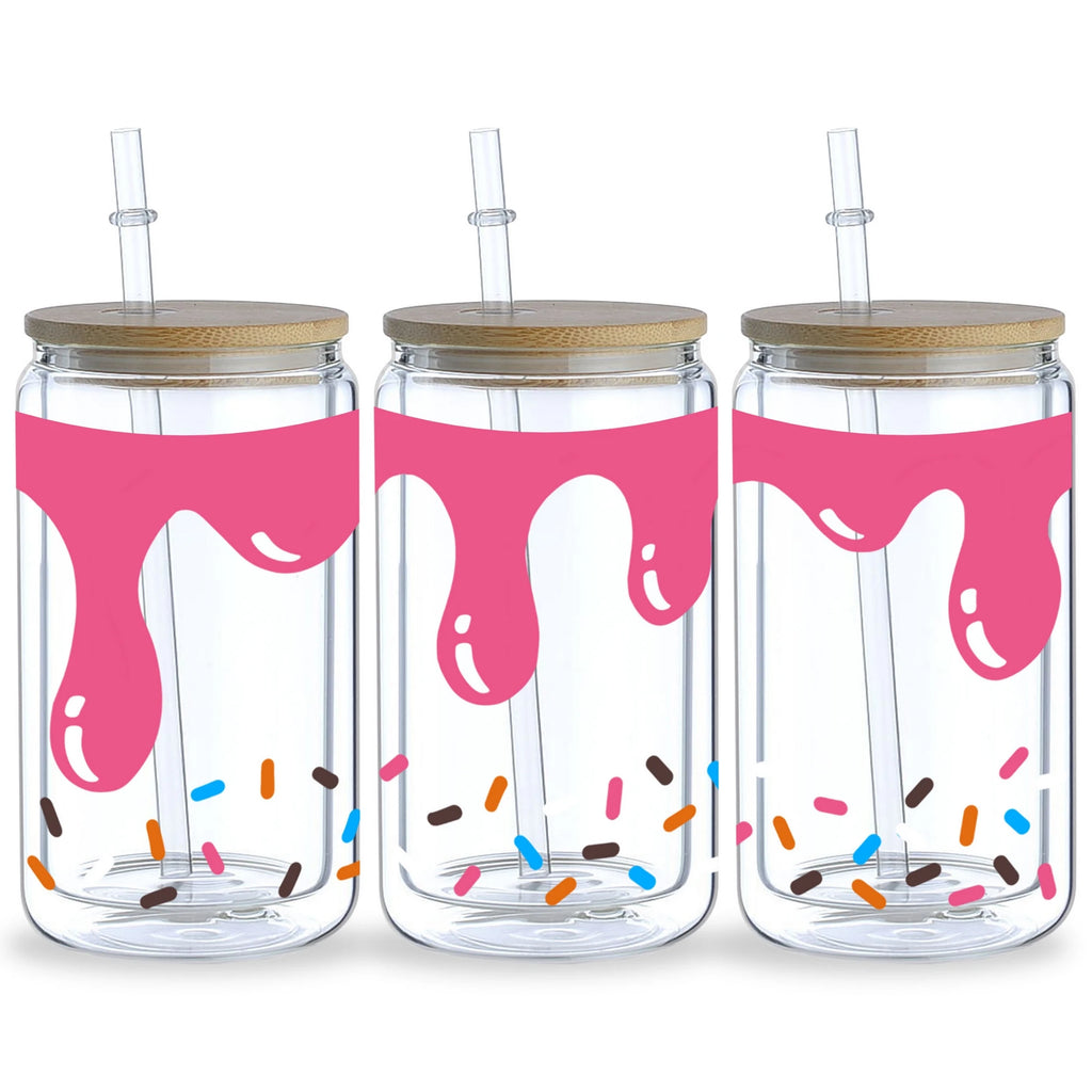 5 sheets Valentine's Day UV DTF cup stickers, DTF friction transfer stickers, waterproof transfer stickers