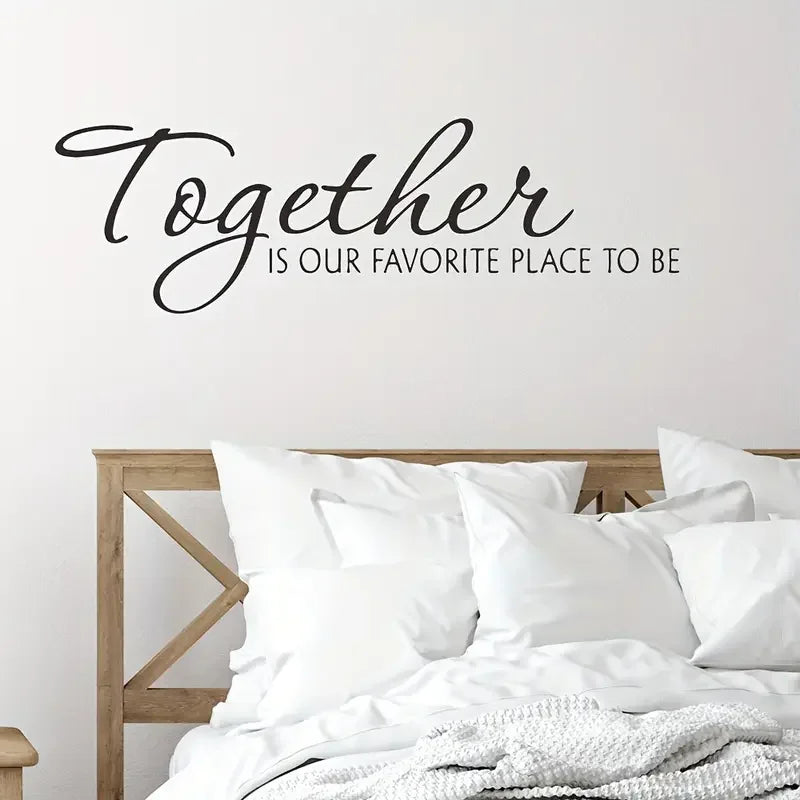 A Creative English Pattern Wall Sticker, Self-Adhesive for Home Decoration.