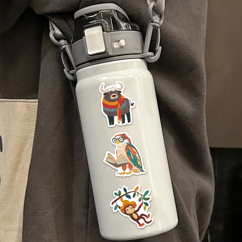 50PCS Minimalist Children's Storybook Illustration Decoration DIY Creative Phone Cases Laptop Cups Speakers Toy Stickers