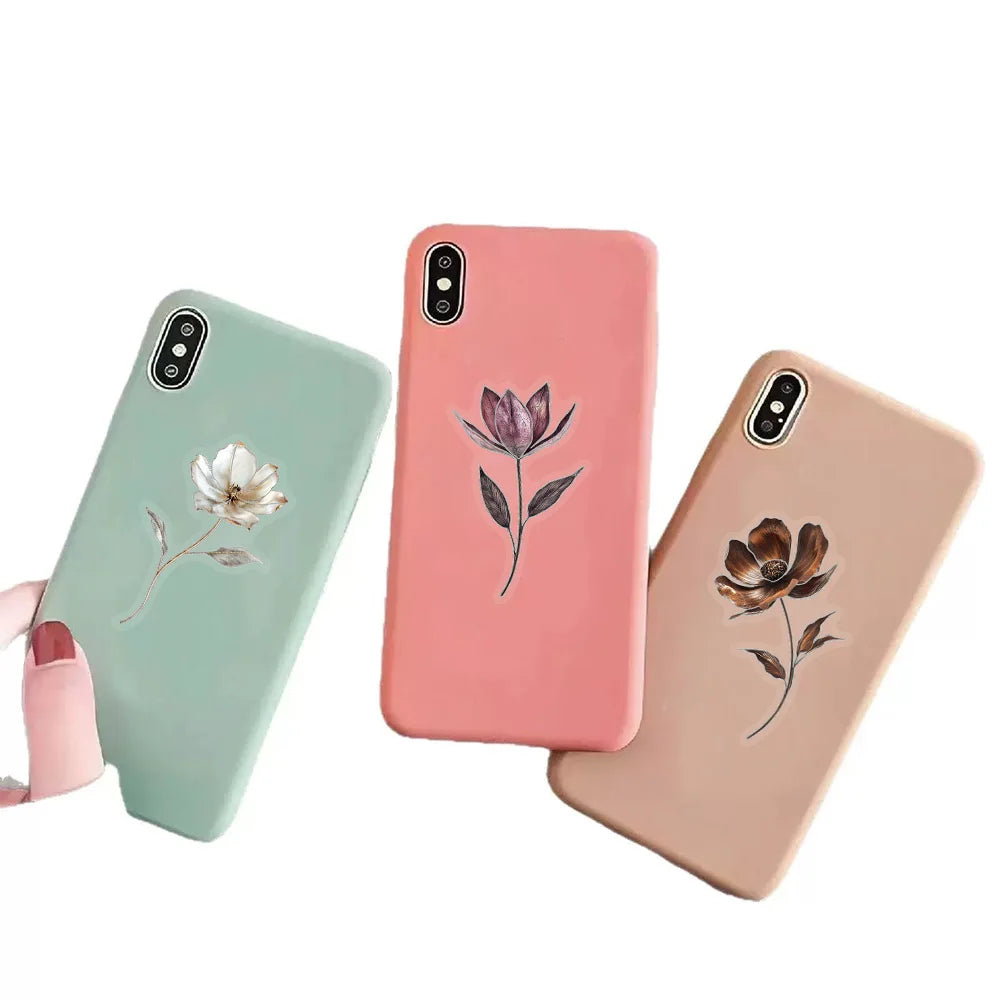 50PCS Silver Stamen Flower Decoration Stickers Computer Scrapbook Refrigerator Phone Case Decoration Stickers