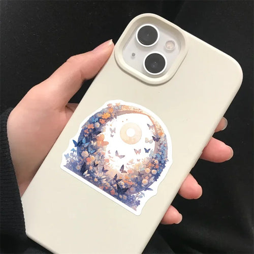 10/30/50PCS Fresh Moon Flower PVC Sticker Aesthetic Children's Color Decoration Scrapbooking Stationery School Supplies for Kids