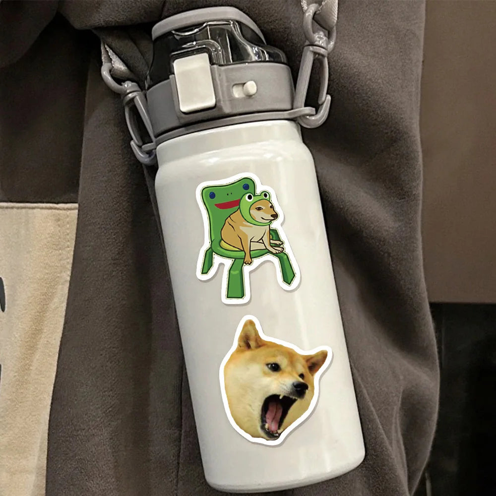 50PCS Creative Worries Dog Fun Dog Series Stickers DIY Luggage Skateboarding Laptop Waterproof Stickers