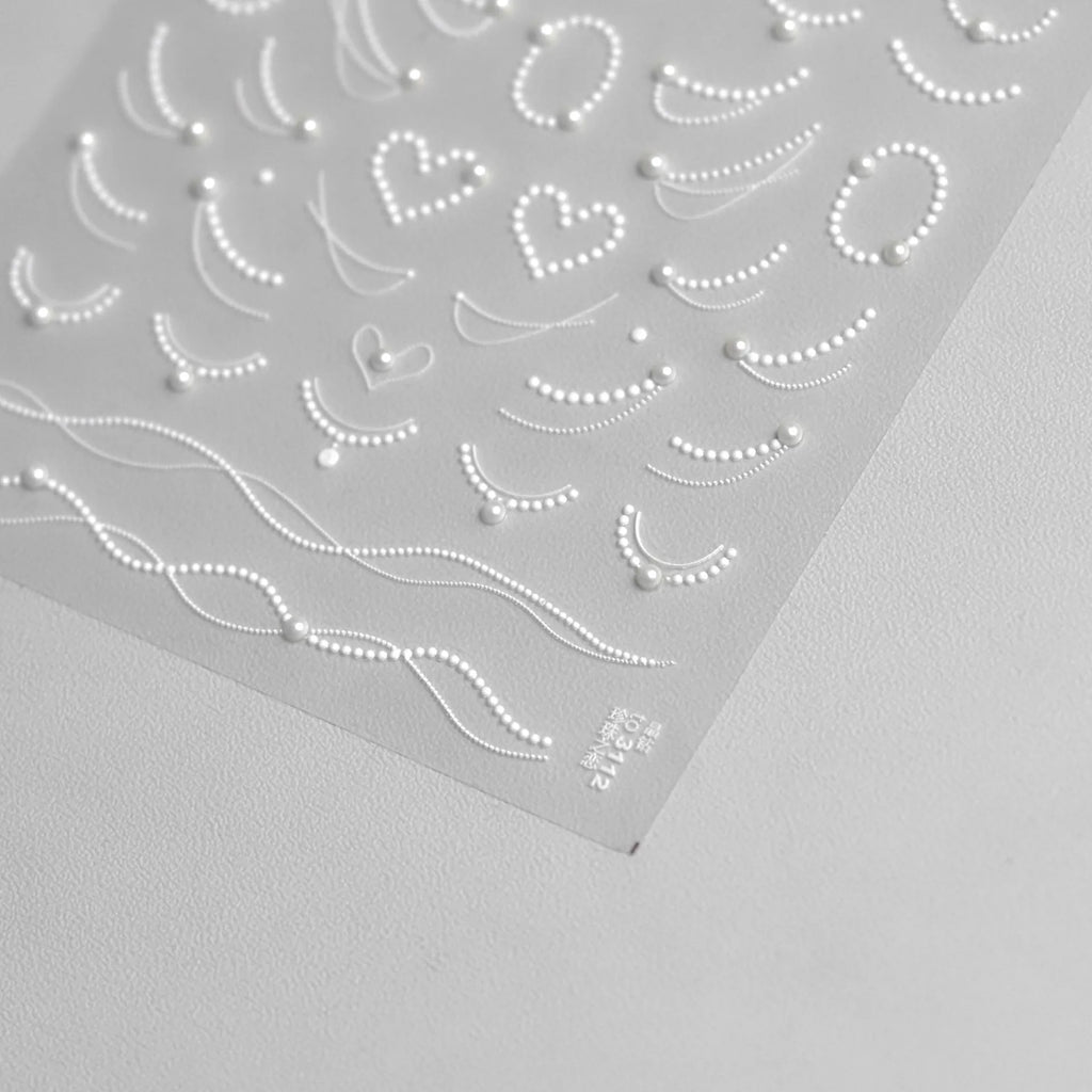 5D Reliefs Pink Lace Nail Art Stickers Winter Lace Series Adhesive Nails 3D Decorations Decals DIY Manicure Accessories Stickers