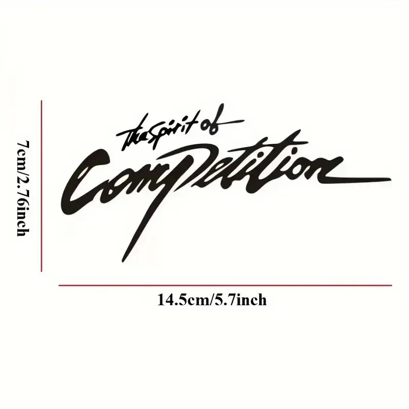 2pcs Car Stickers, The Spirit Of Competition Car Rearview Mirror Decorative Sticker, Reflective Fashion Die Cut Waterproof Car D