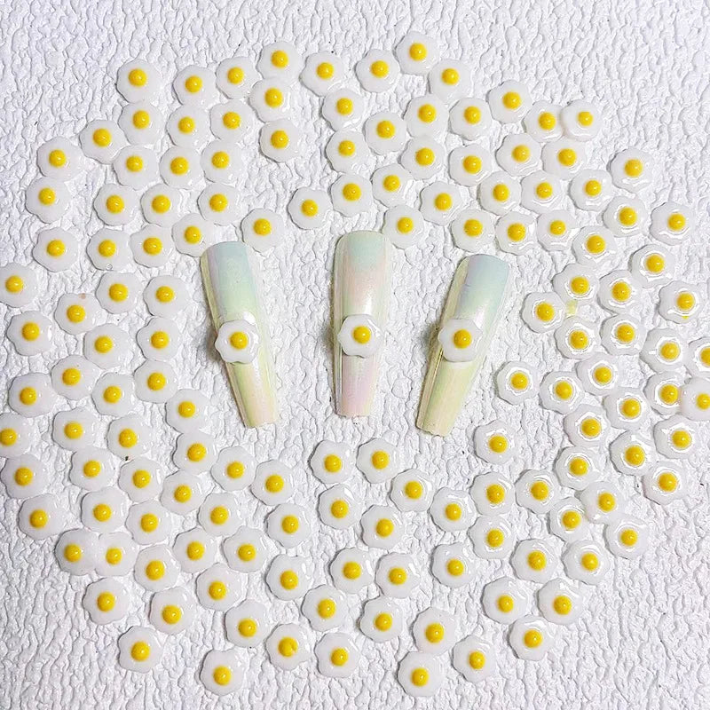 50pcs Cartoon Yellow Duck Nail Art Accessories 3D Flatback Resin Nail Charms Decorations DIY New Manicure Design Supplies Parts