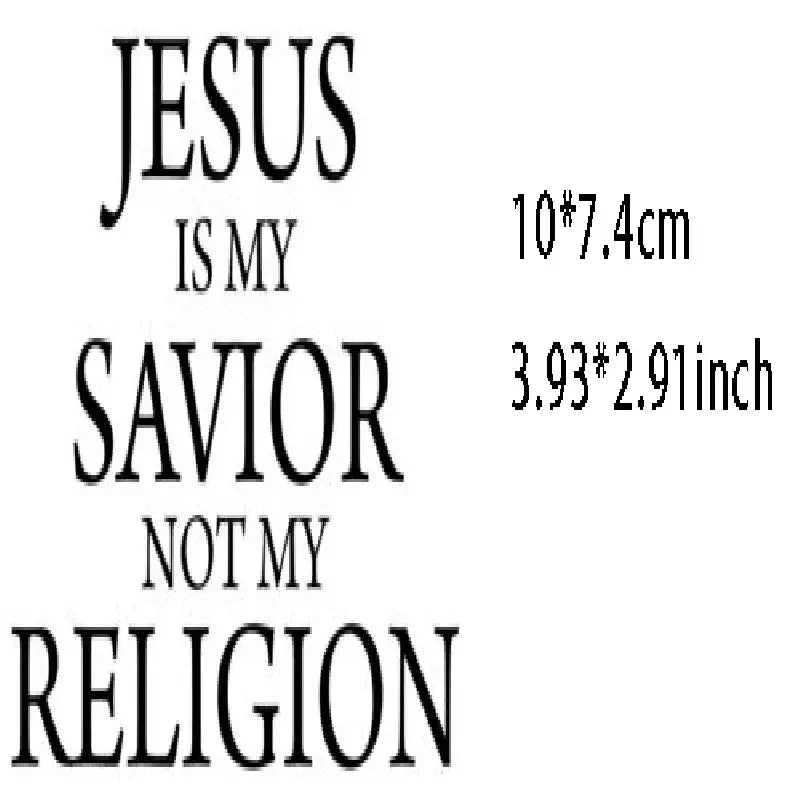 Jesus My Savior Not My Religion Do You Follow Jesus This Close? Vinyl Decal Sticker Window Wall Bumper God/ Vinyl Car Sticker/ M