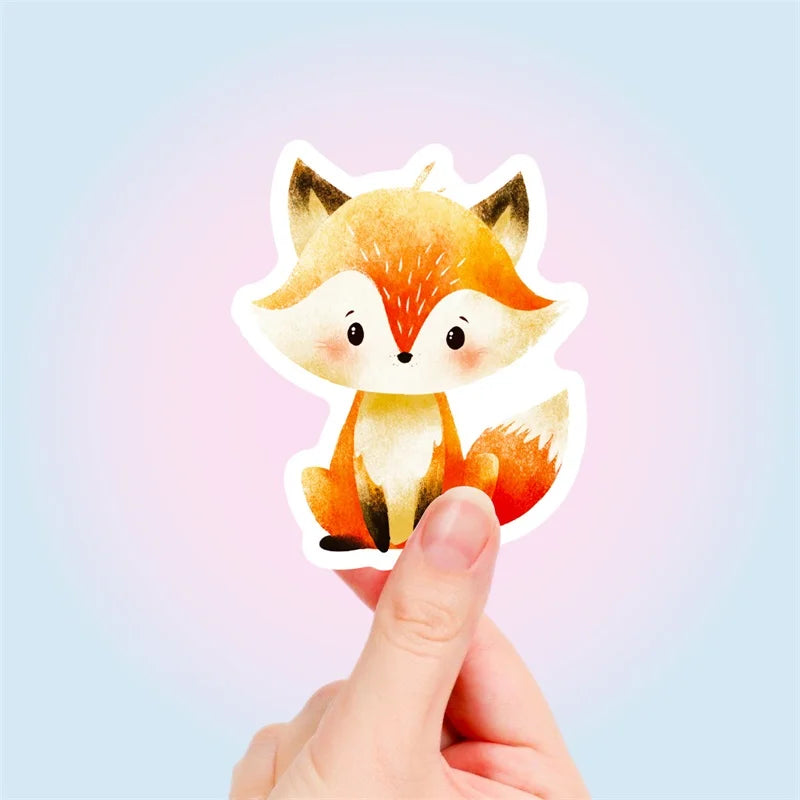 10/30/56PCS Kawaii Pink Item PVC Sticky Sticker Aesthetic Children's DIY Korean Decoration Scrapbooking School Supplies