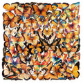 Variety 50PCS Cartoon Color Butterfly Sticker Pack Waterproof Transparent PET Decorative Guitar Notebook Stationery Stickers