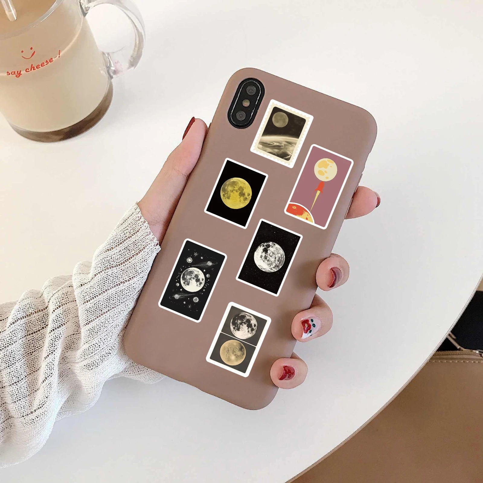 50PCS Space Travel Planner Stickers Fashion Classic Nostalgia Coffee Skateboard Graffiti Waterproof Guitar Cartoon Sticker