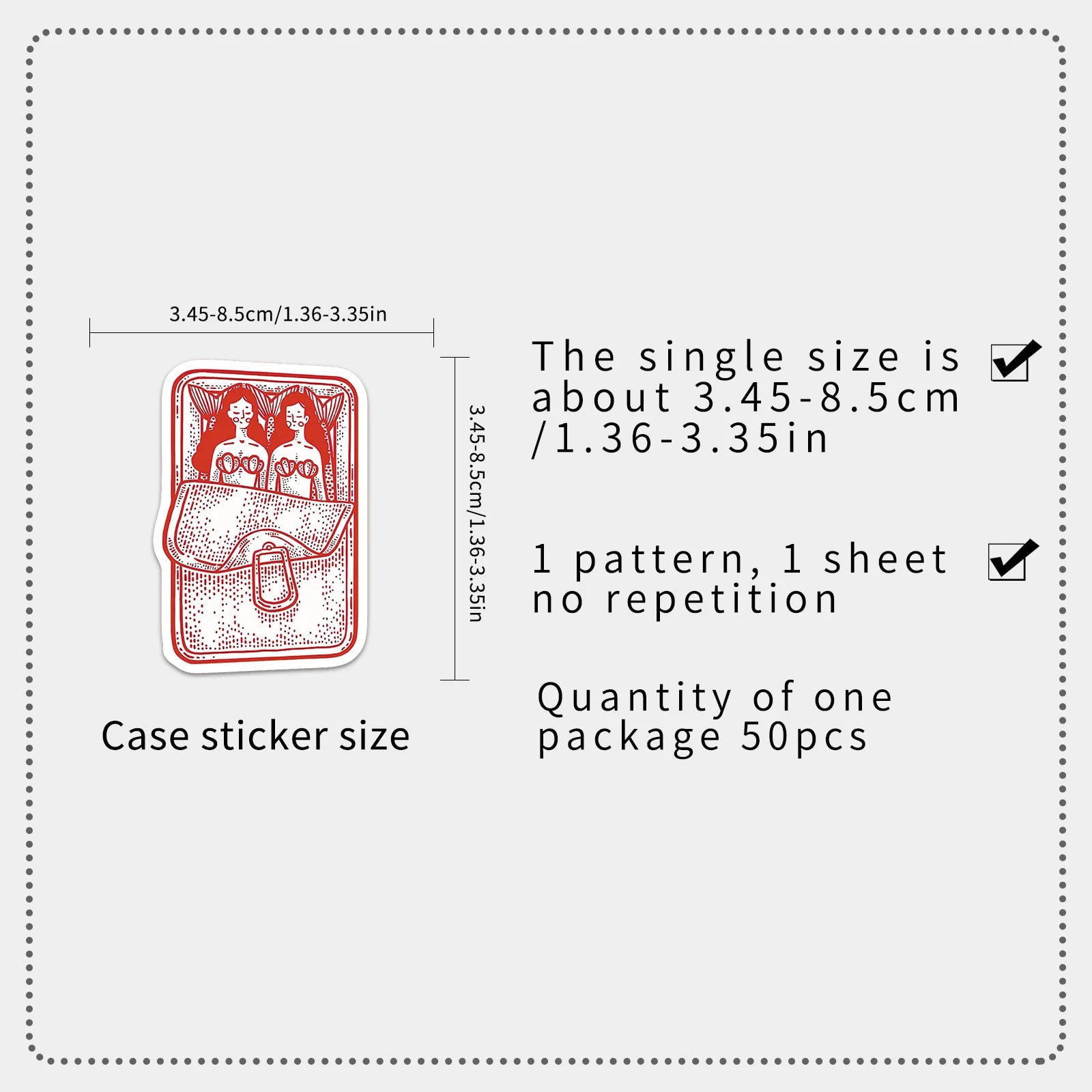 50-Pack Cartoon Tuna Can Stickers Waterproof Decorative Stickers for Phone Notebook Luggage Helmet Student Stationery Rewards