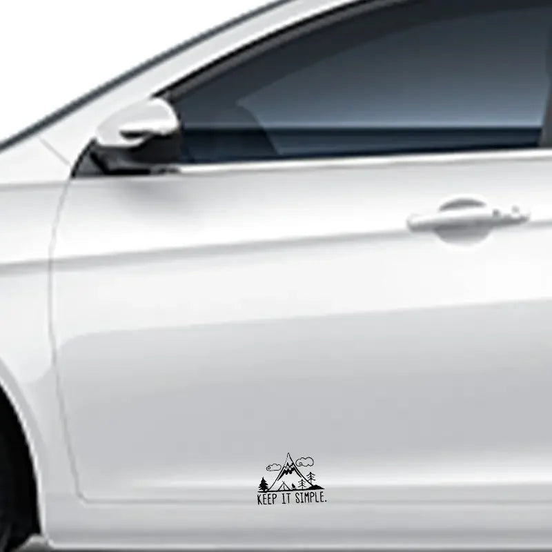Keep It Simple Interesting Camping In Mountain Vinyl Car Sticker Window Decal Decorative Car Sticker