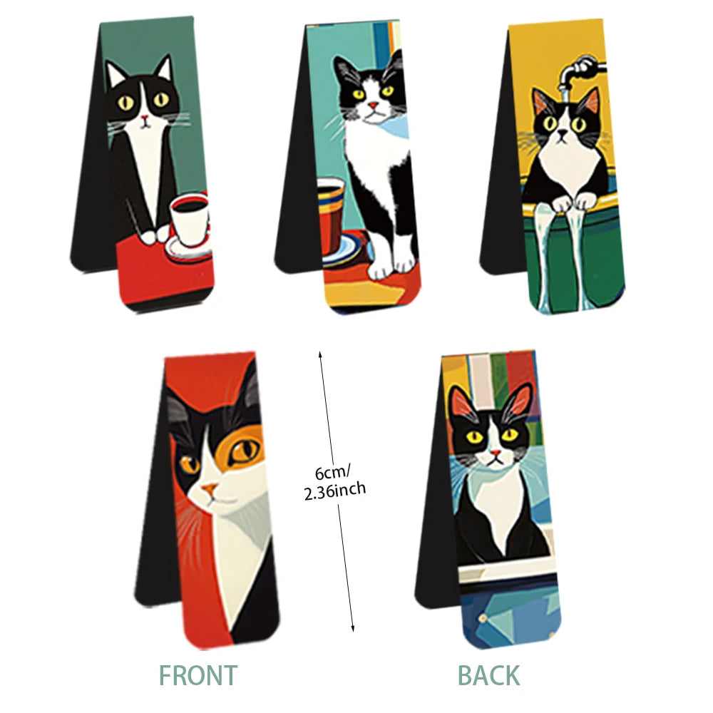 Simple And Fun Cat Magnetic Bookmarks Reading Items Page Holder Stationery Office Supplies Book For Pages Books Readers