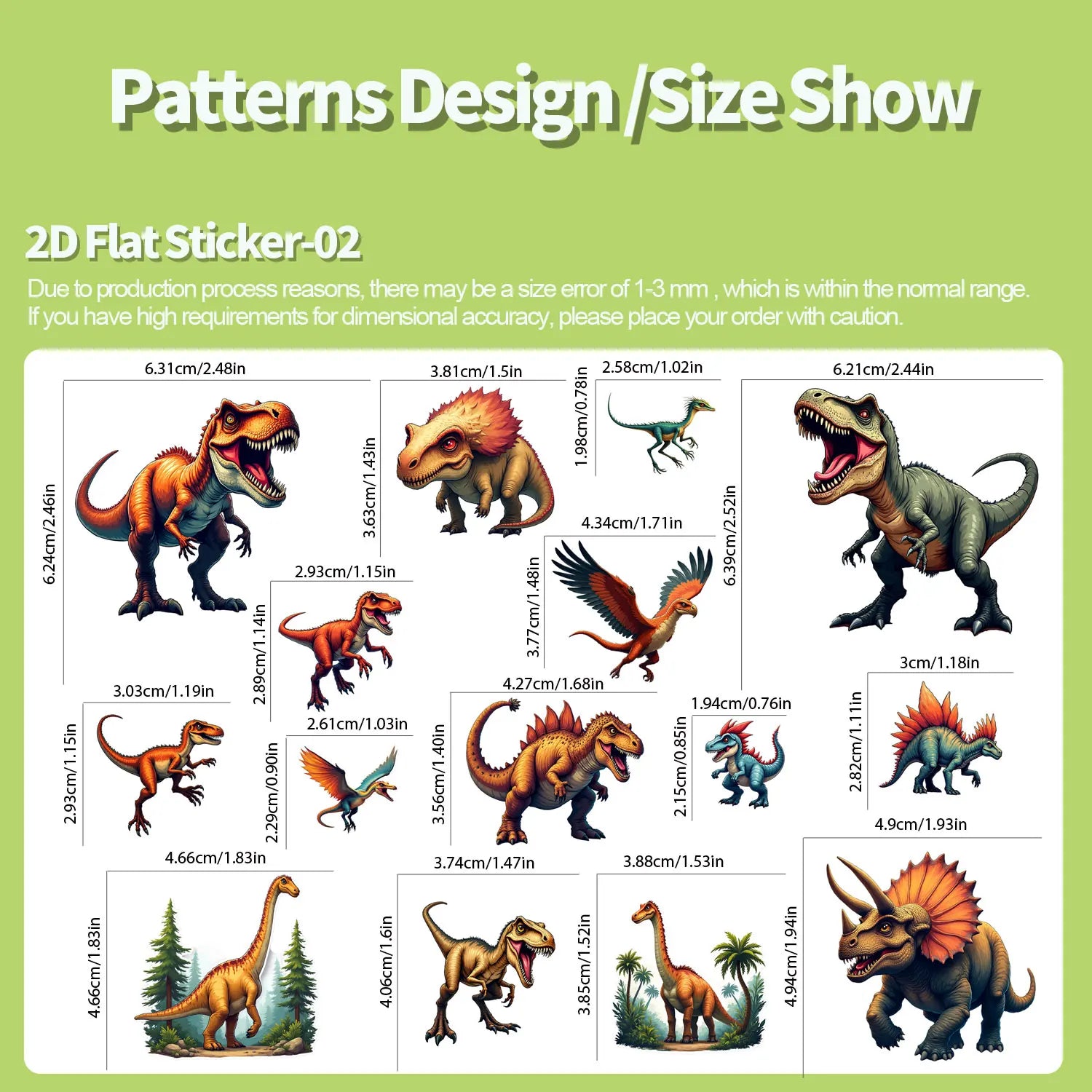30Pcs/Set Irregular HD Dinosaurs Waterproof Stickers Reusable/No Residue DlY Craft Decoration Graffiti Scrapbooking Labels