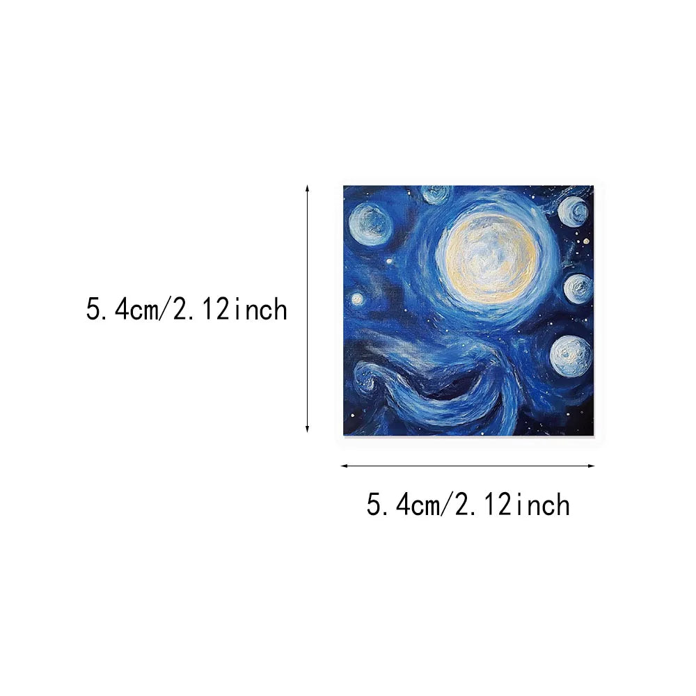 50PCS Transparent Astronomy Space Planet Stickers Cartoon DIY Stickers Graffiti Skateboard Phone Case Tablet Electric Stickers
