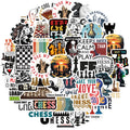 50PCS Chess Game Sticker Classic Motorcycle Graffiti Laptop Phone Car Motorcycle Luggage Skateboard Diary Decal Aesthetic Sticke