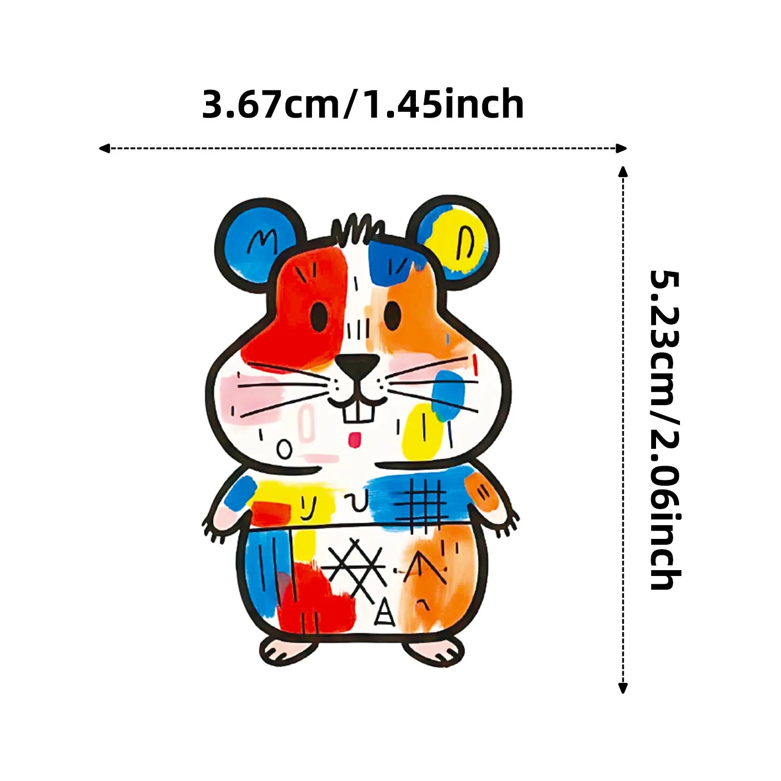 56/112 Pcs New Abstract Patch Colorful Doodle Animal Cartoon Stickers for Unique Funny Decor Suitcase Stationery Box Notebook
