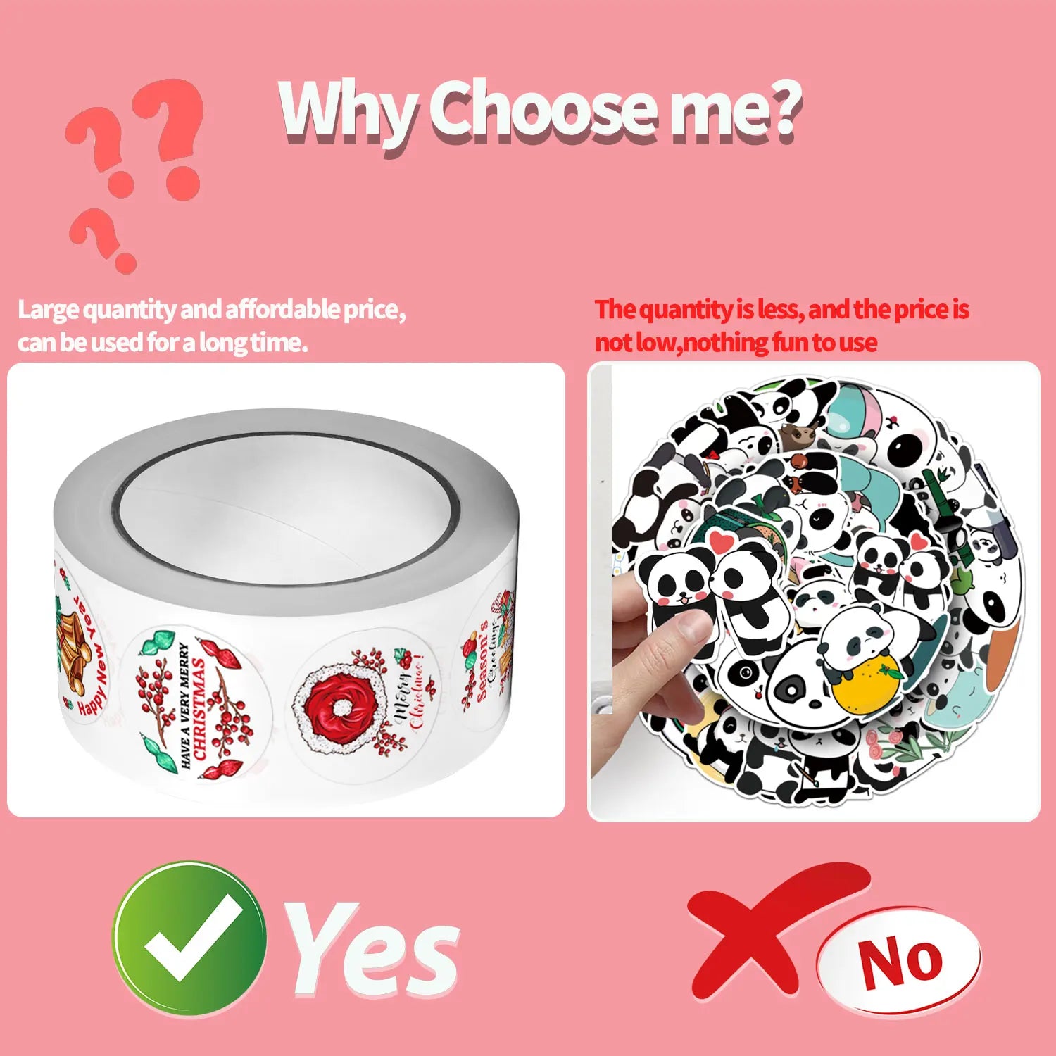 500Pcs Round Vintage Christmas Floras Stickers 2.5cm/1'' Roll DlY Craft Decoration Festival Scrapbooking Labels Gift Sealing