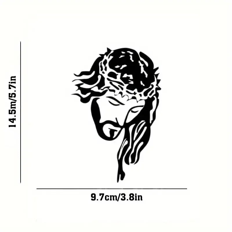 Vinyl Christian Symbol Car Sticker - Perfect For Laptop, Water Bottle, Phone, Car, Truck, Motorcycle, Vehicle, Paint, Cup, Bumpe