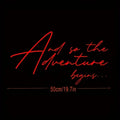 Adventure Begins" Vinyl Decals for Large Car Vans, Camper Vans, Caravans, And Motorhomes - Self-Adhesive, Glossy Finish, Single