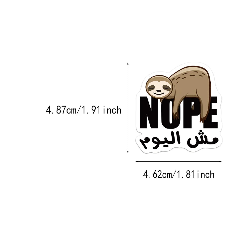 57PCS Creative Arabic Meme Sticker Pack DIY Brochure Decoration Phone Case Laptop Water Cup Tablet Sticker