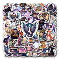 55/110PCS Cartoon Magic Cat Personality Graffiti Sticker Car Luggage Water Cup Notebook Sticker
