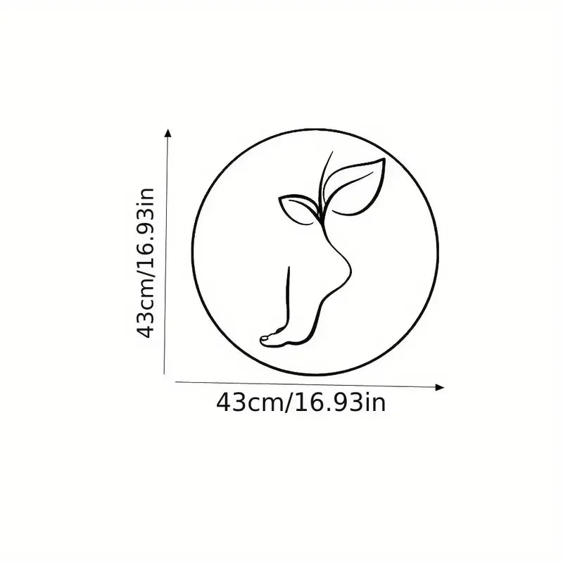 1pc Contemporary Spa Massage Wall Decal - Pre-Pasted Vinyl Sticker for Facial Beauty Salon, Full Massage Parlor Design, Matte Fi