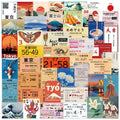 10/30/50PCS Cartoon Japan Spots PVC Sticky Sticker Aesthetic DIY Children's Decoration Scrapbooking School Supplies