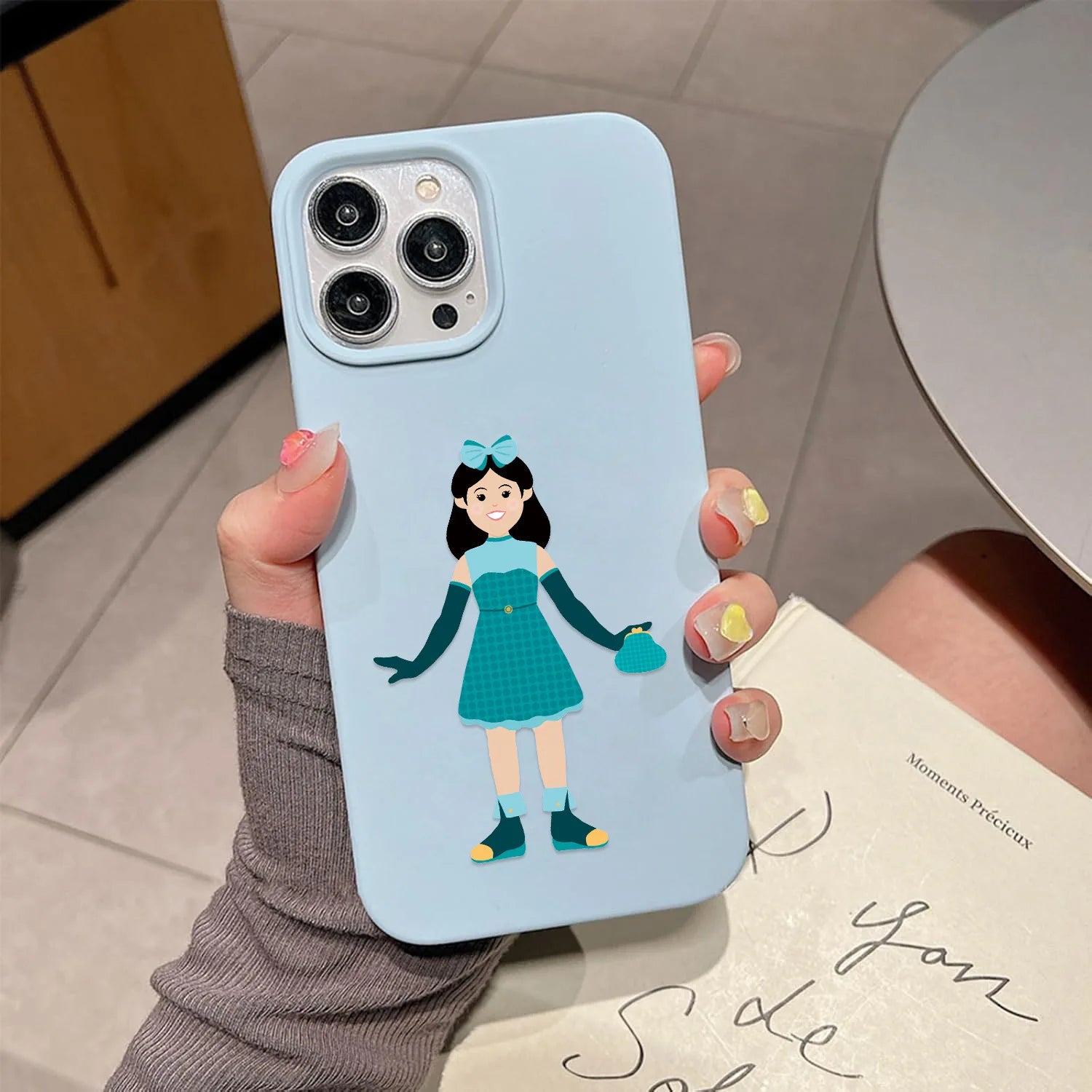 8/16/24PCS Cartoon Princess Dress up Stickers, Colorful Cartoon Funny DIY Stationery Boxes, Notebook Decoration Stickers