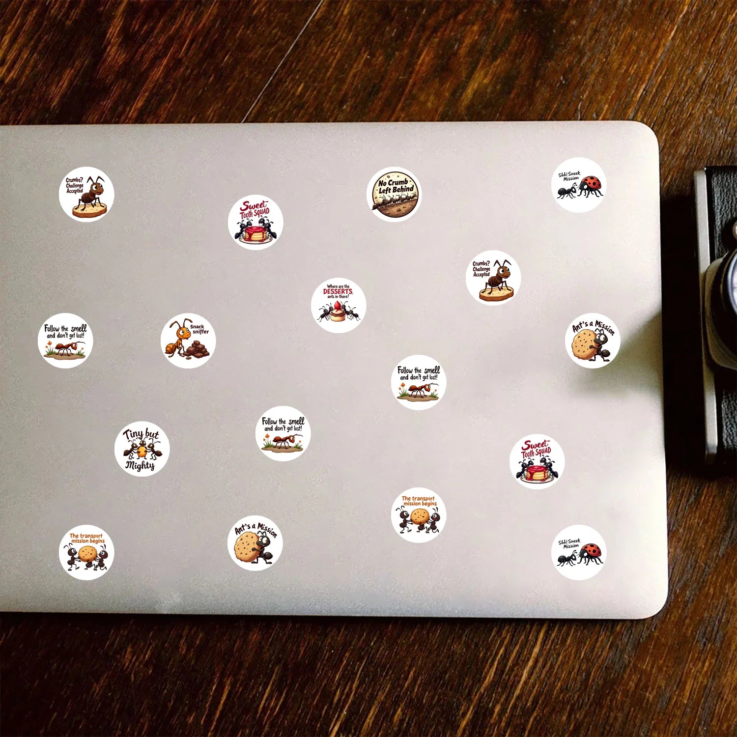 1Roll(500Pcs) The Ant Kingdom of Unity and Collaboration Stickers 2.5cm/1.0'' 10 Designs Decals Diy Adorn Gifts Sealing Labels