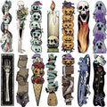 30/60PCS Retro Halloween Alien Bookmarks Nostalgia Luggage Living Room Reading Books Laptop Bicycle Phone Motorcycle Card Bookma