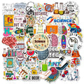 50/100PCS Chemical Equipment Laboratory Science Cartoon Laboratory Supplies Stickers Computer Notebook Stationery Stickers