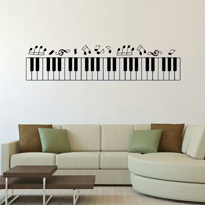 Piano Decorative Sticker Waterproof Home Decor Living Room Bedroom Home Decoration Accessories